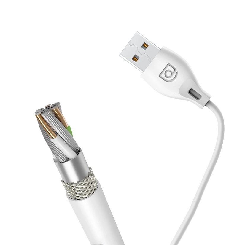 USB-A to Lightning Data and Charging Cable Dudao L4L, 18W, 1m, White