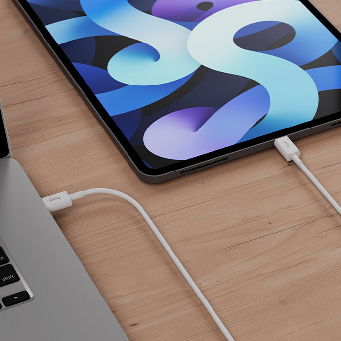 Кабел за данни и зареждане USB-C - USB-C Allity. AUC-03, 100W, 2m, Бял