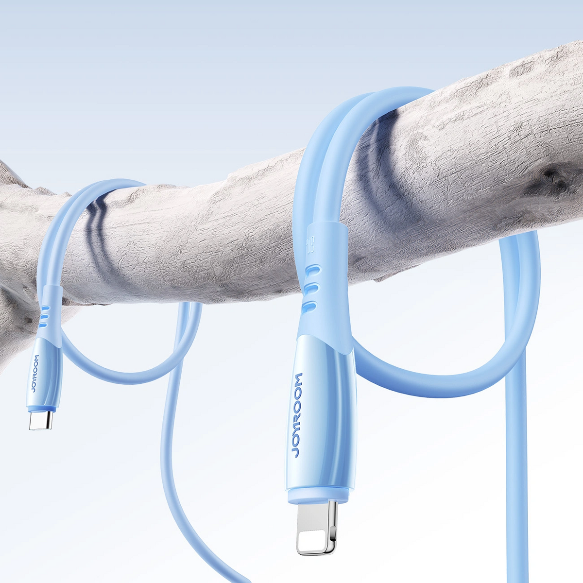 Кабел за данни и зареждане USB-C - Lightning Joyroom S-A59 Vibrant, 30W, 1.2m, Син
