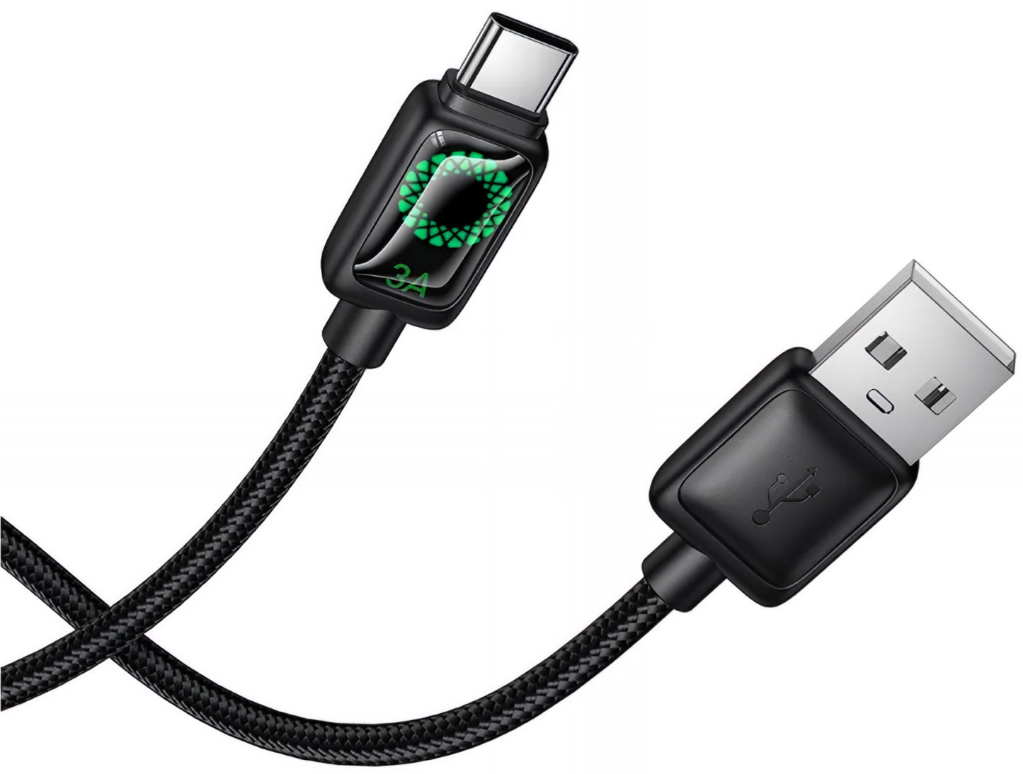 Кабел за данни и зареждане USB-A - USB-C HOCO U146, 36W, 1.2m, Черен