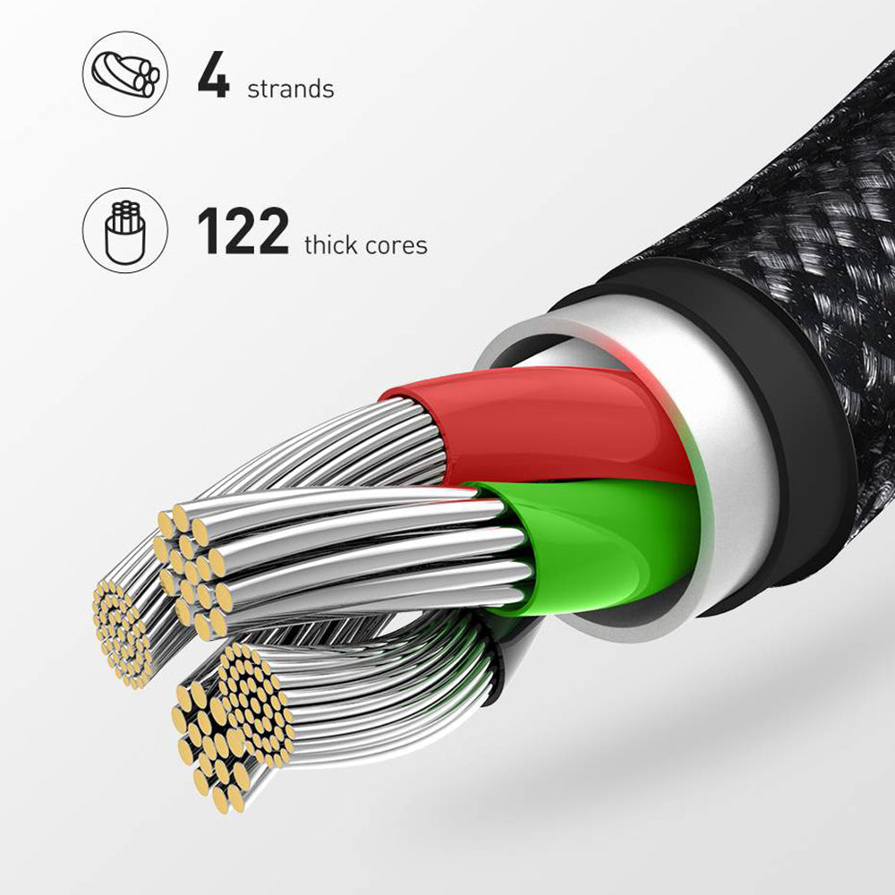 Кабел за данни и зареждане USB-A - Lightning ColorWay CW-CBUL004, 18W, 1m, Червен