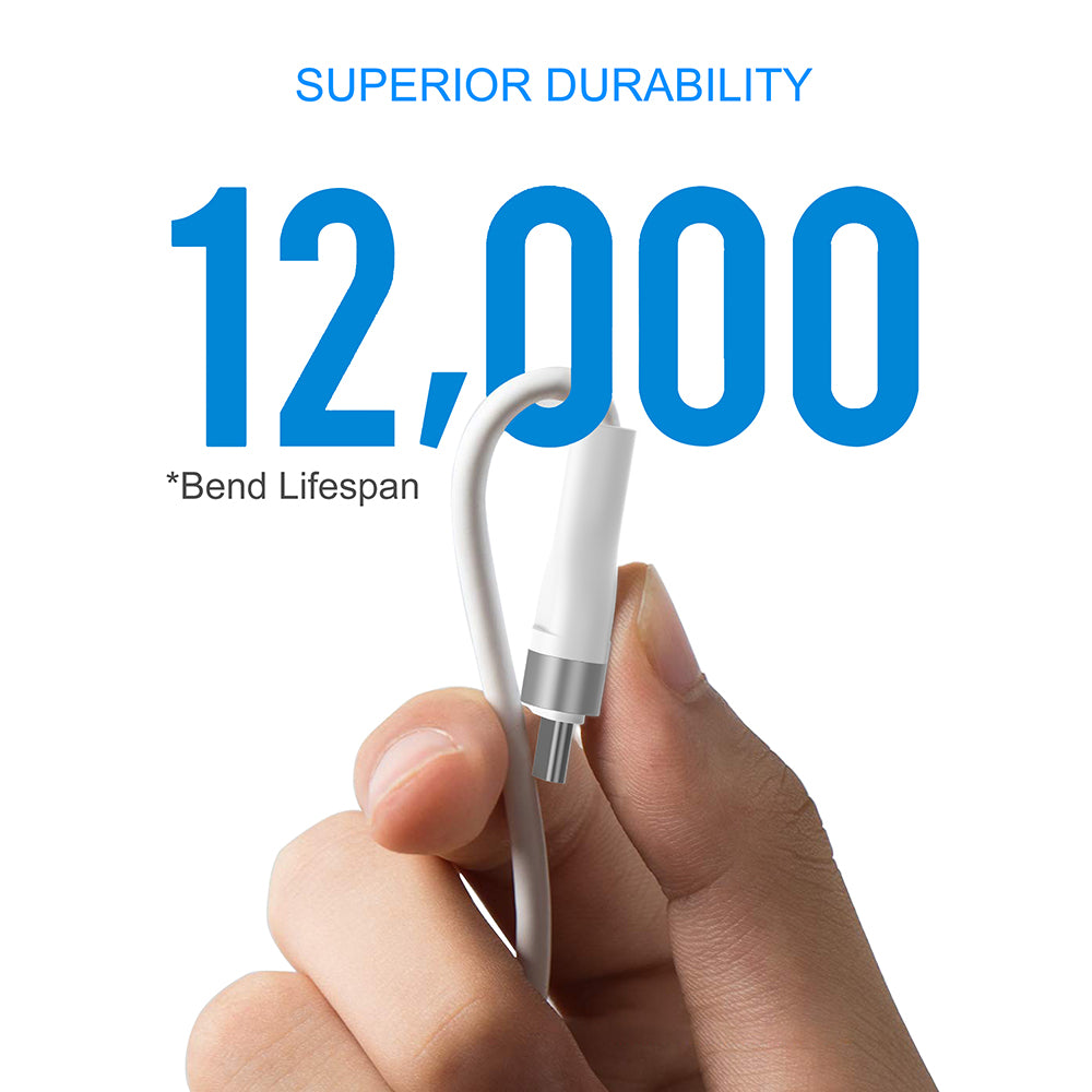 Кабел за данни и зареждане USB-A - Lightning Lito LD02L, 18W, 1.2m, Бял