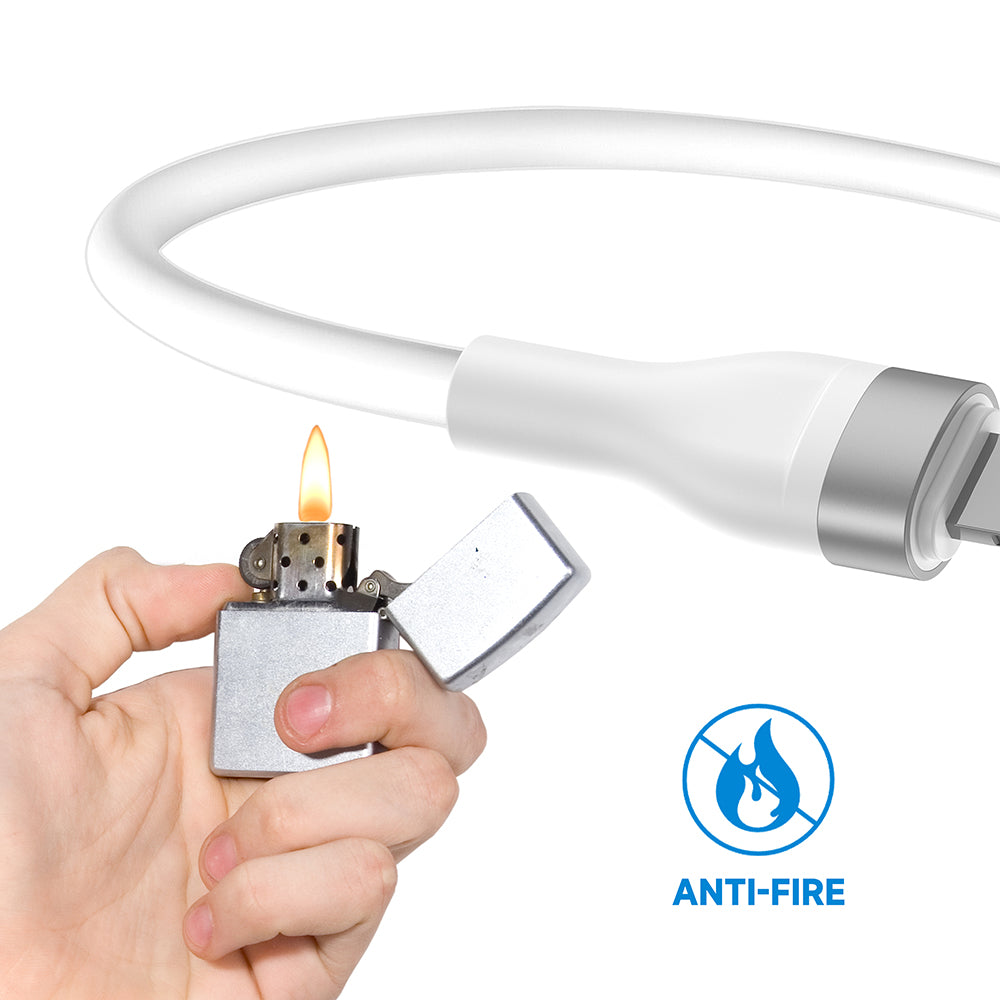 Кабел за данни и зареждане USB-A - Lightning Lito LD02L, 18W, 1.2m, Бял