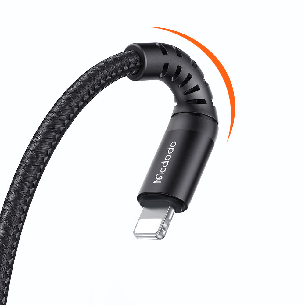 Кабел за данни и зареждане USB-A - Lightning McDodo CA-2261, 18W, 1m, Черен
