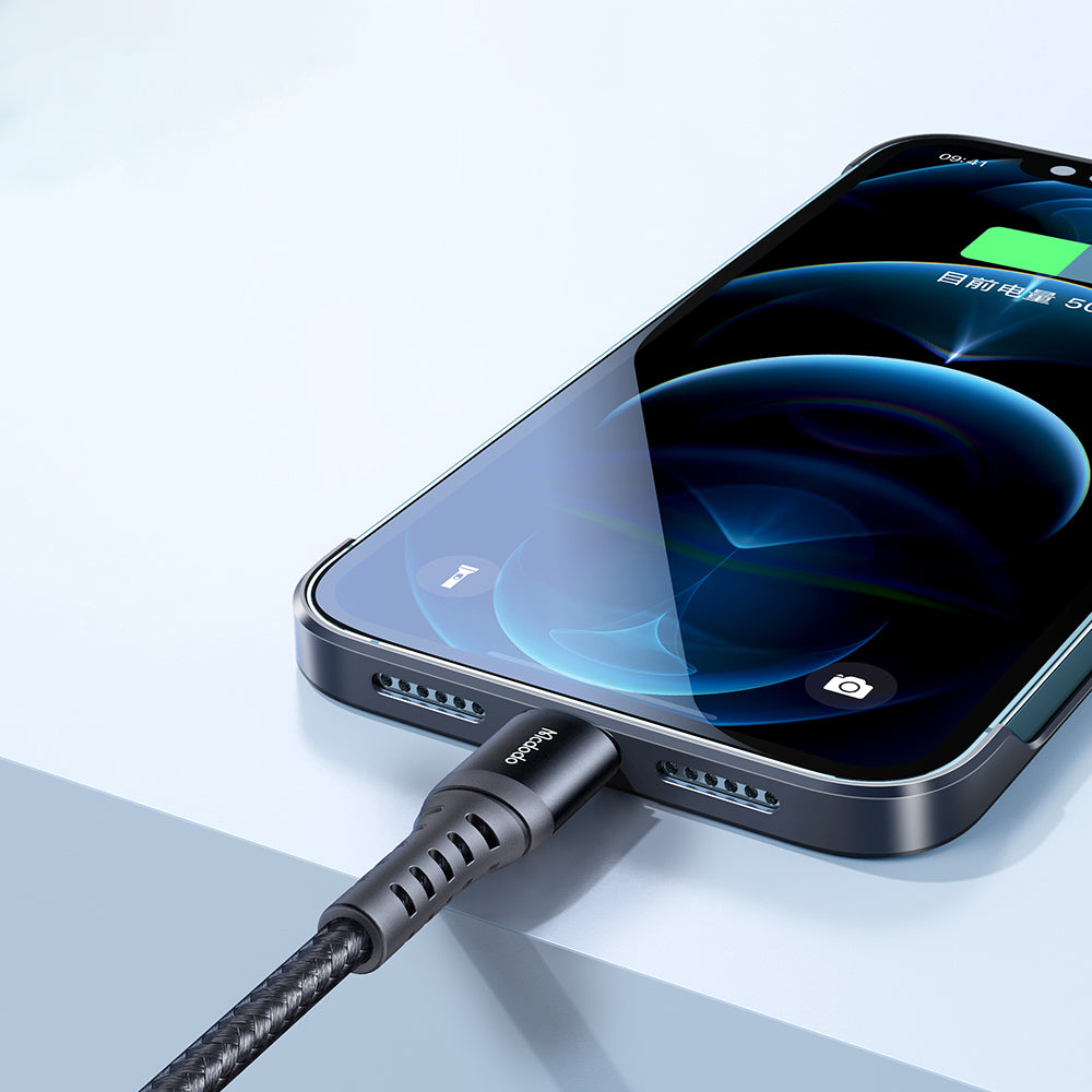 Кабел за данни и зареждане USB-A - Lightning McDodo CA-2261, 18W, 1m, Черен