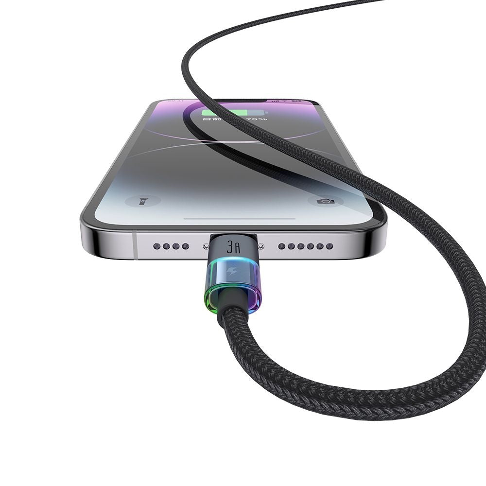Кабел за данни и зареждане USB-A - Lightning McDodo CA-8170 Colorful, 18W, 1.2m, Черен
