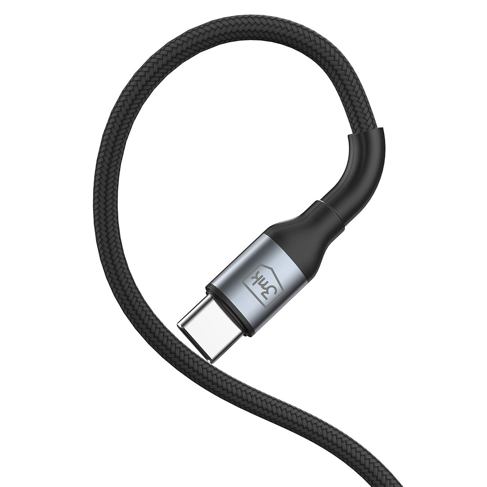 Кабел за данни и зареждане USB-A - USB-C 3MK Hyper N, 18W, 1m, Черен