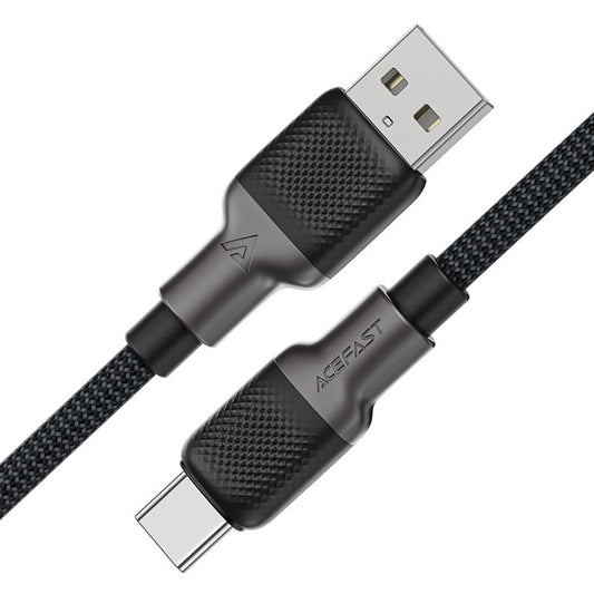 Кабел за данни и зареждане USB-A - USB-C Acefast C10-04, 18W, 1.2m, Черен