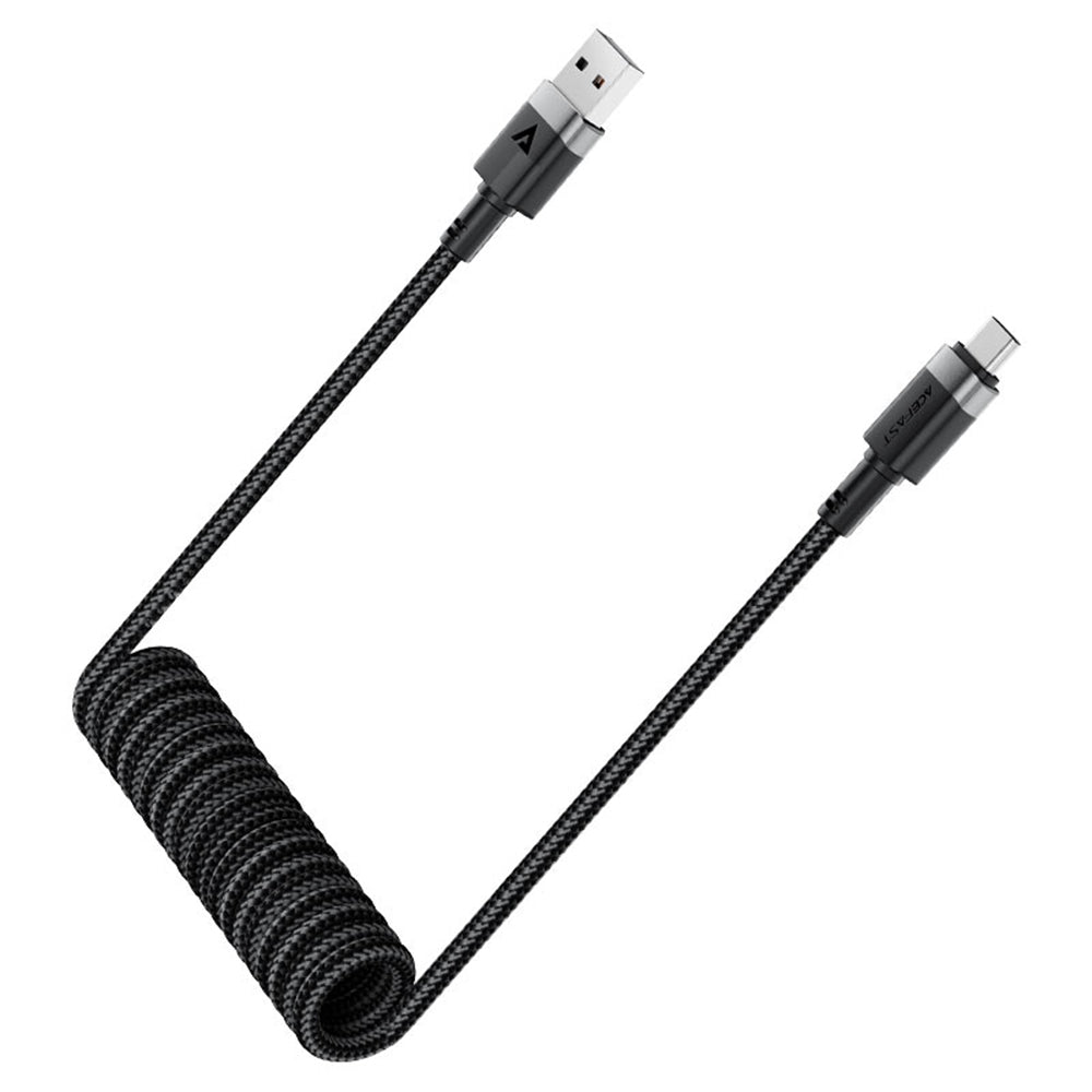 Кабел за данни и зареждане USB-A - USB-C Acefast C14-04, 18W, 1.2m, Черен