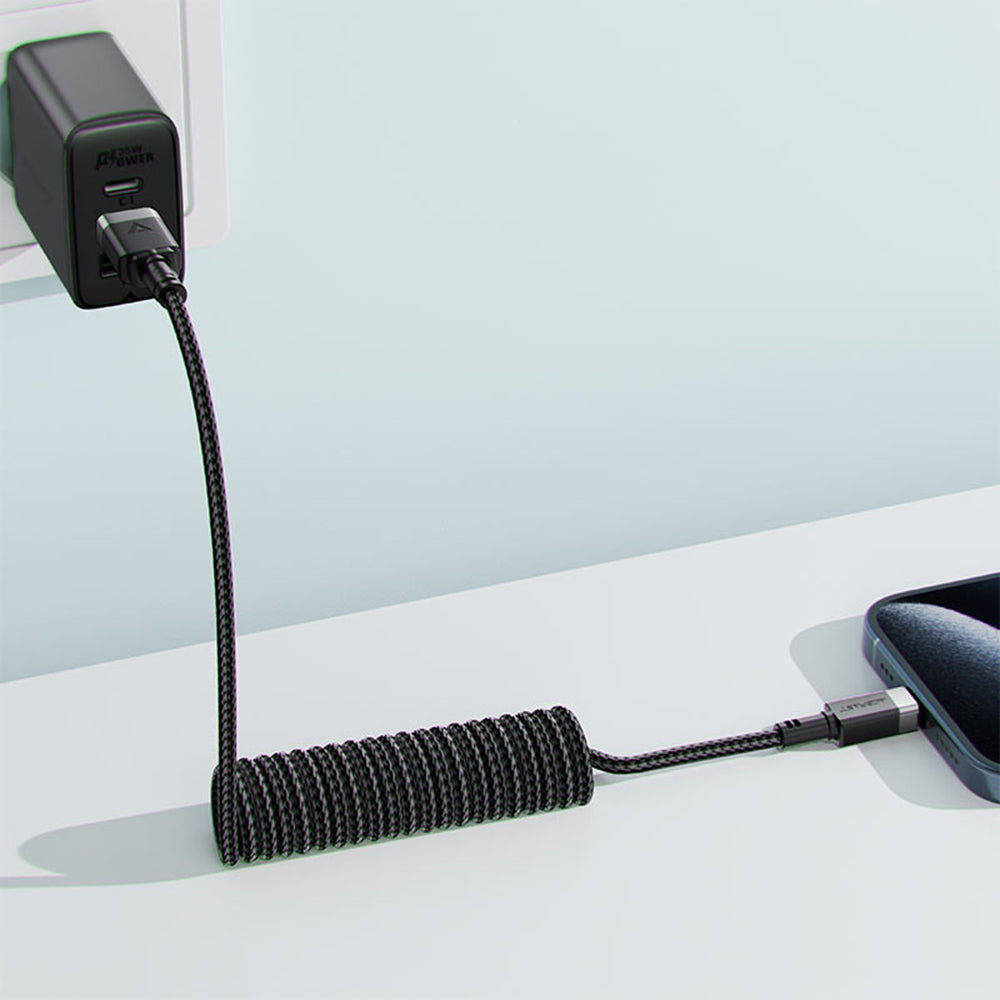 Кабел за данни и зареждане USB-A - USB-C Acefast C14-04, 18W, 1.2m, Черен