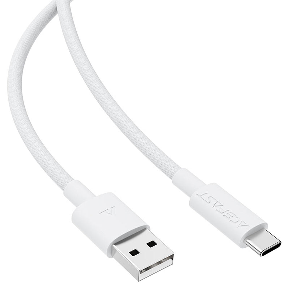 Кабел за данни и зареждане USB-A - USB-C Acefast C18-04, 18W, 1.2m, Бял