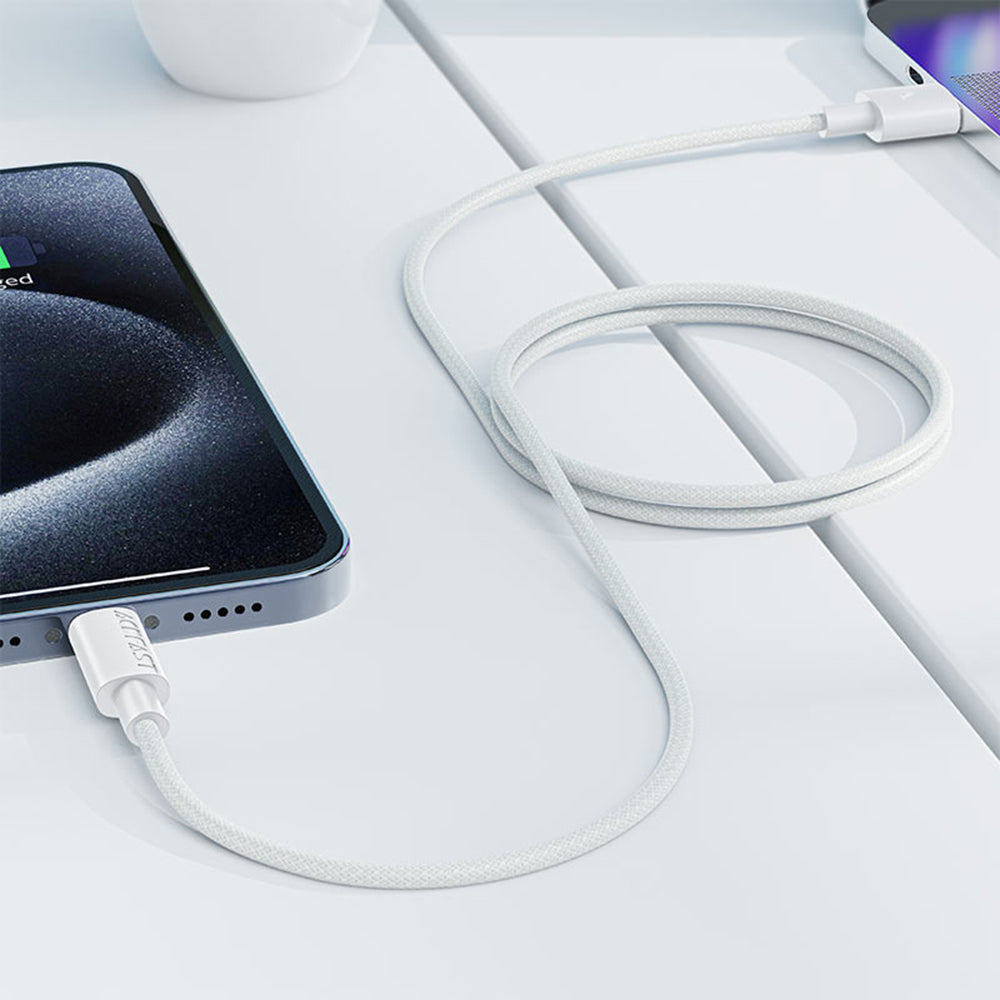Кабел за данни и зареждане USB-A - USB-C Acefast C18-04, 18W, 1.2m, Бял