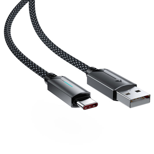 Кабел за данни и зареждане USB-A - USB-C Acefast C19-04, 18W, 1.2m, Черен