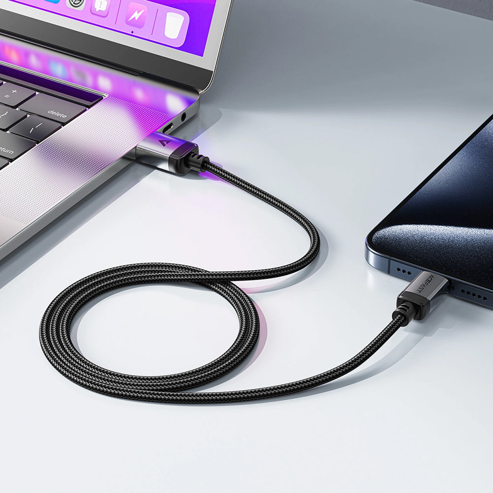Кабел за данни и зареждане USB-A - USB-C Acefast C20-04, 18W, 1.2m, Черен