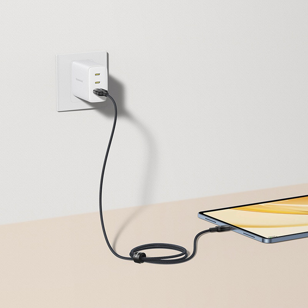 Кабел за данни и зареждане USB-A - USB-C Baseus Discolor, 100W, 1m, Сребрист E0420803