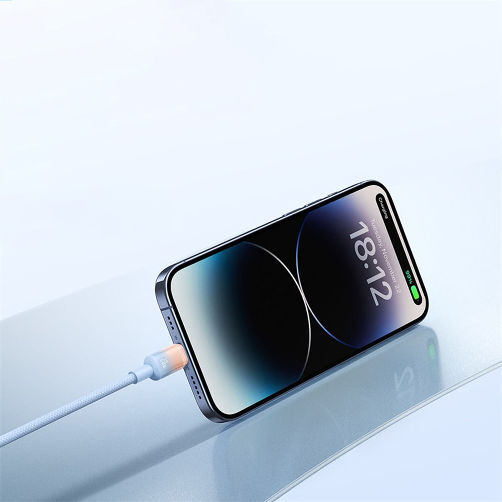 Кабел за данни и зареждане USB-A - USB-C Baseus Discolor, 100W, 1m, Сребрист E0420803
