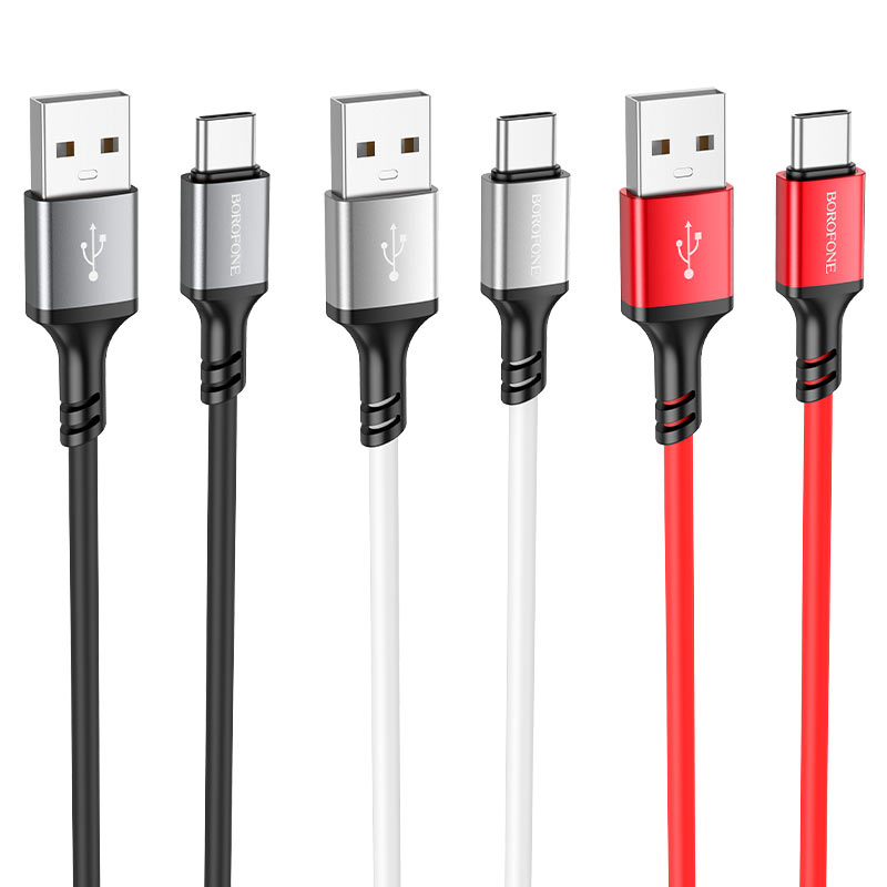 Кабел за данни и зареждане USB-A - USB-C Borofone BX83, 18W, 1m, Черен