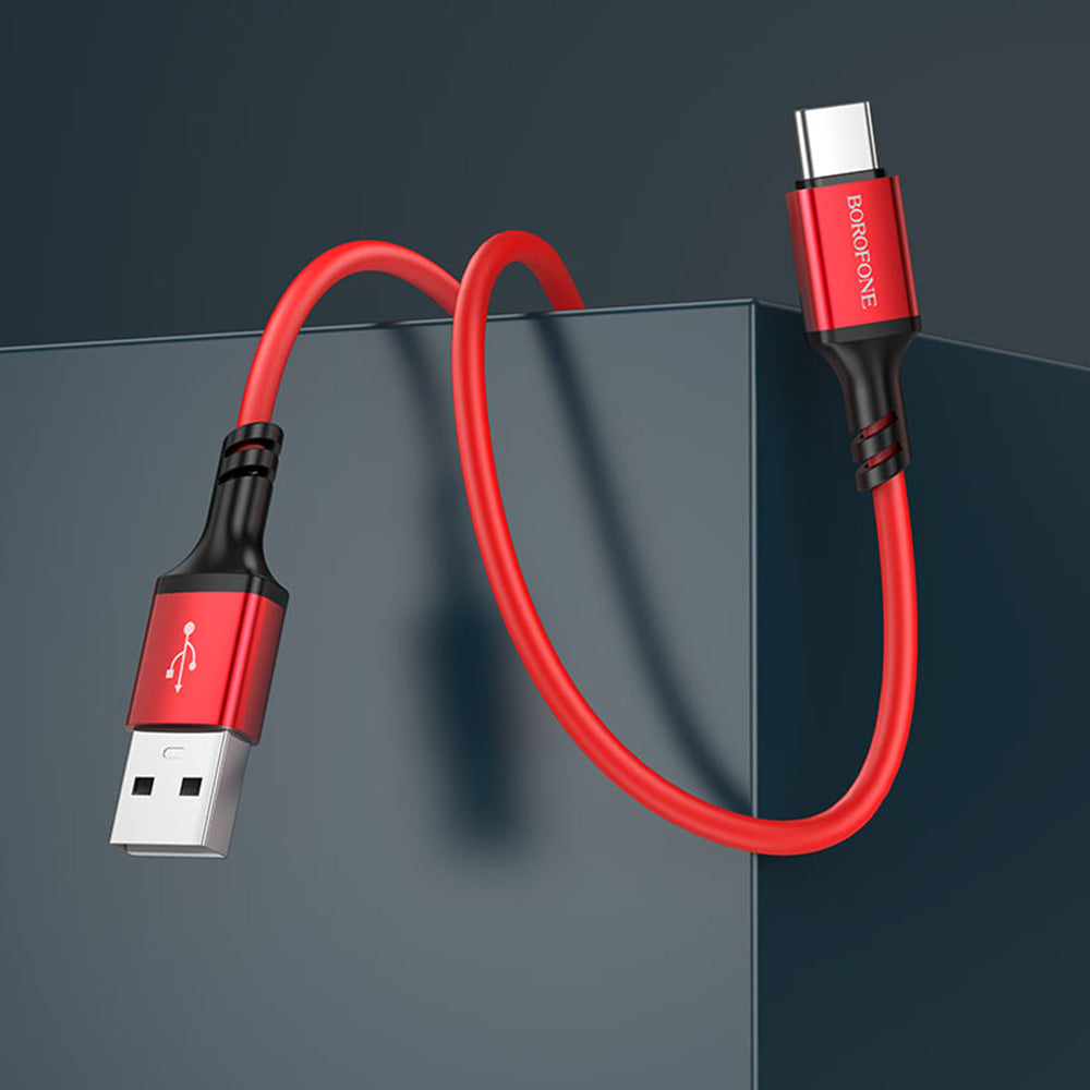 Кабел за данни и зареждане USB-A - USB-C Borofone BX83, 18W, 1m, Черен