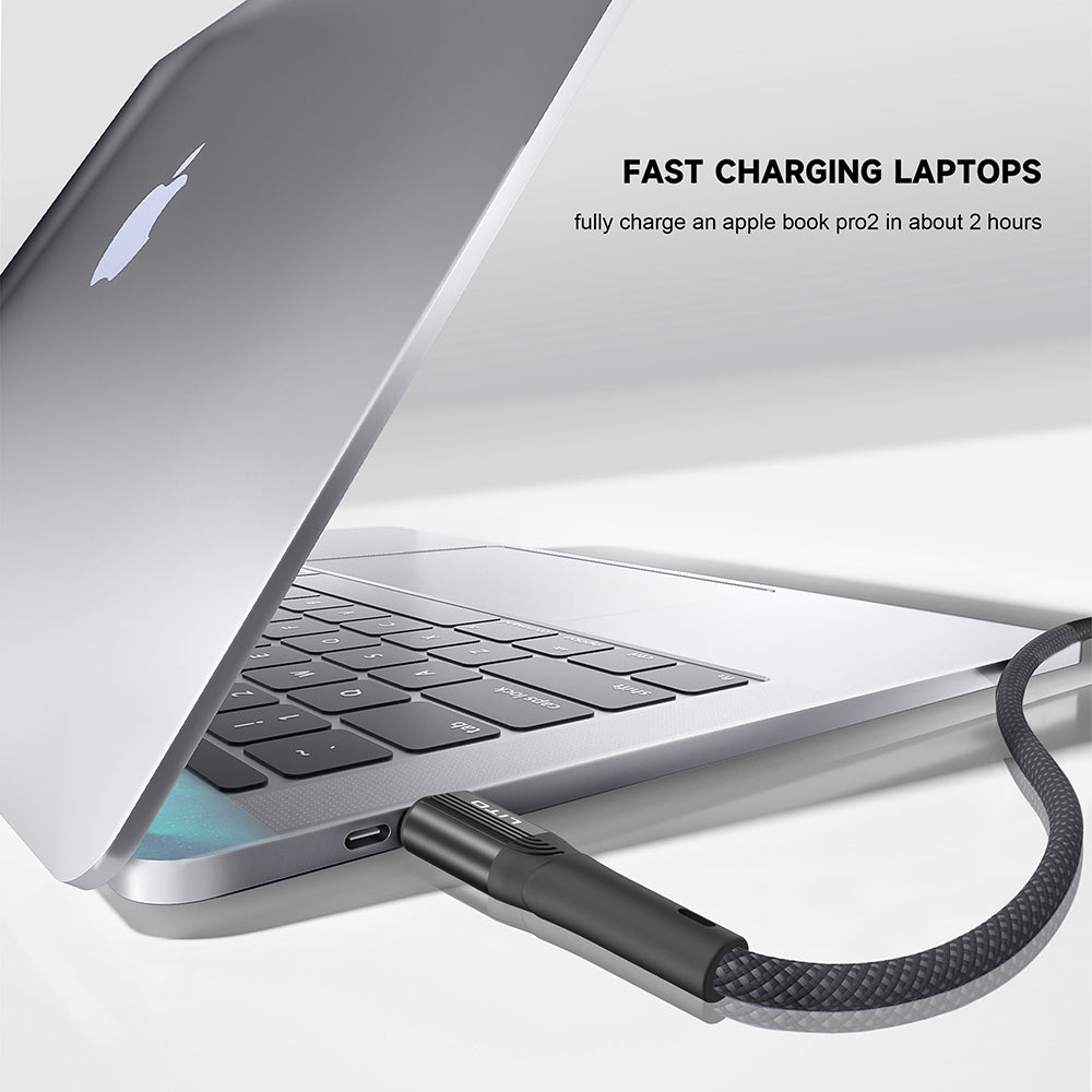 Кабел за данни и зареждане USB-A - USB-C Lito LD14, 60W, 1m, Черен