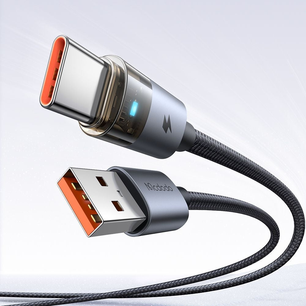 Кабел за данни и зареждане USB-A - USB-C McDodo CA-6890, 66W, 1.2m, Черен
