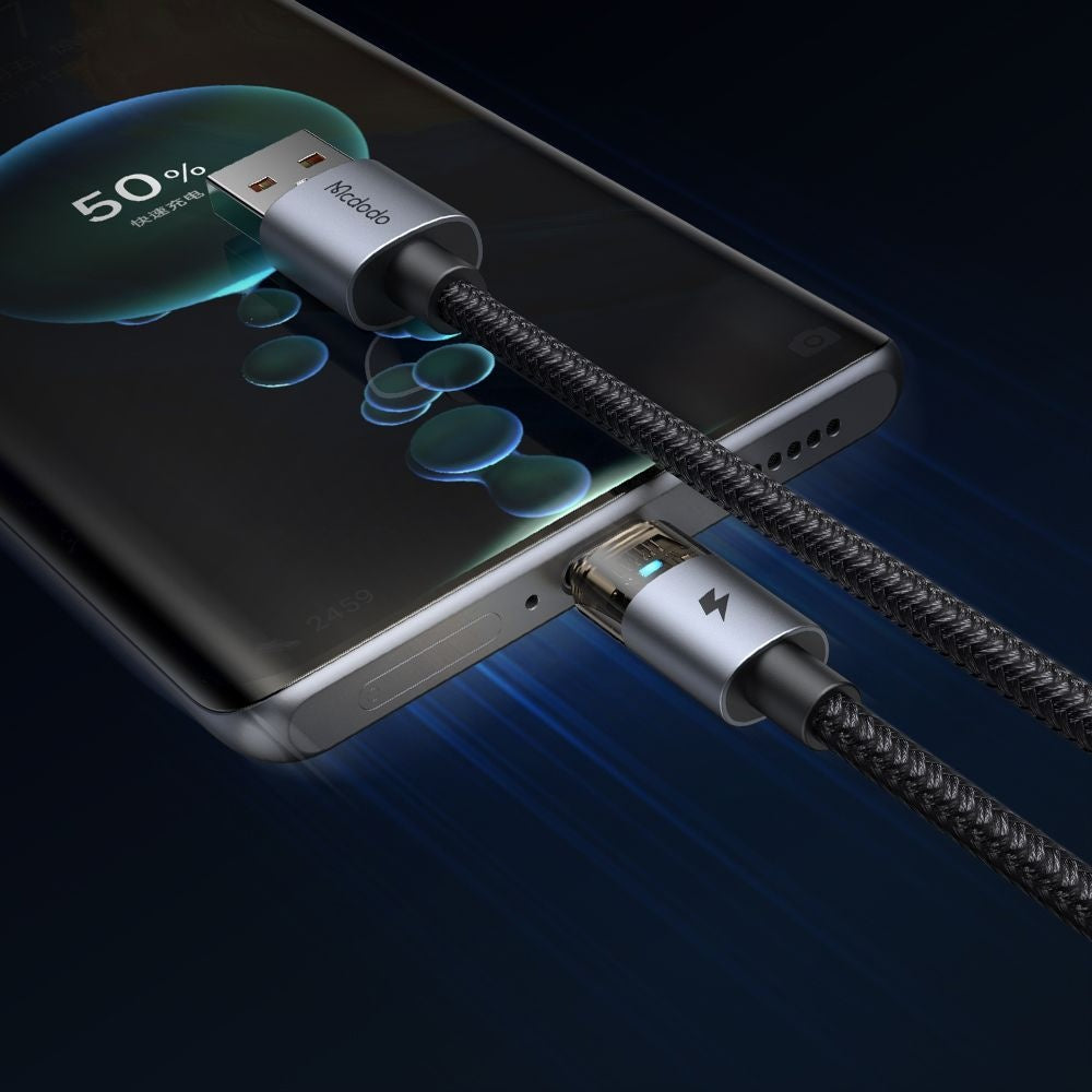 Кабел за данни и зареждане USB-A - USB-C McDodo CA-6890, 66W, 1.2m, Черен