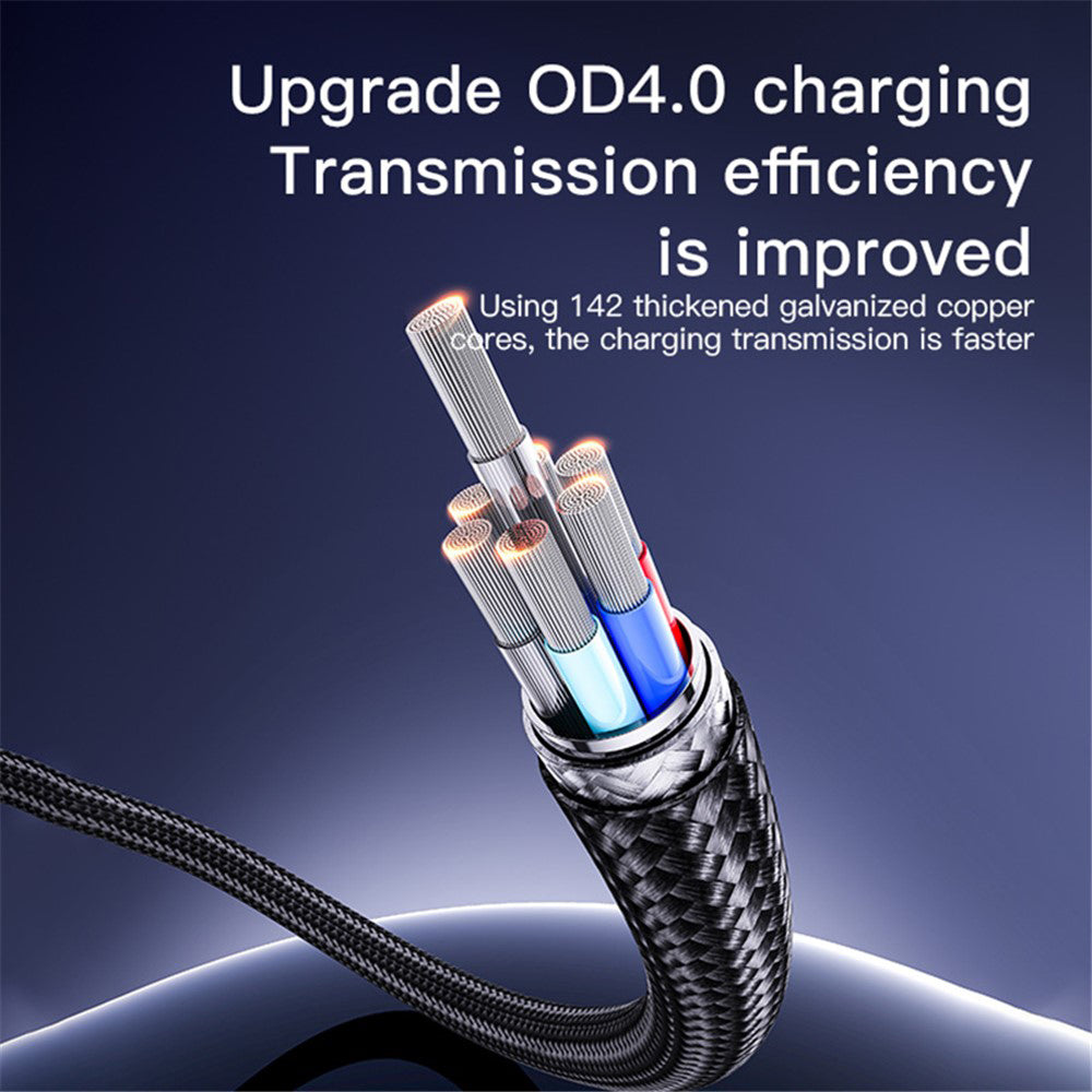 Кабел за данни и зареждане USB-A - USB-C Yesido CA130C, 18W, 2m, Черен