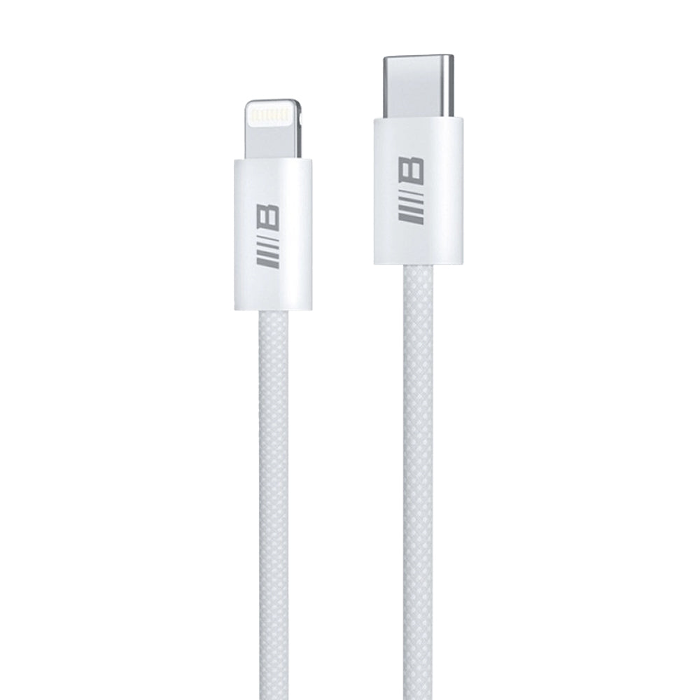 Кабел за данни и зареждане USB-C - Lightning Blueo, 20W, 1.2m, Бял