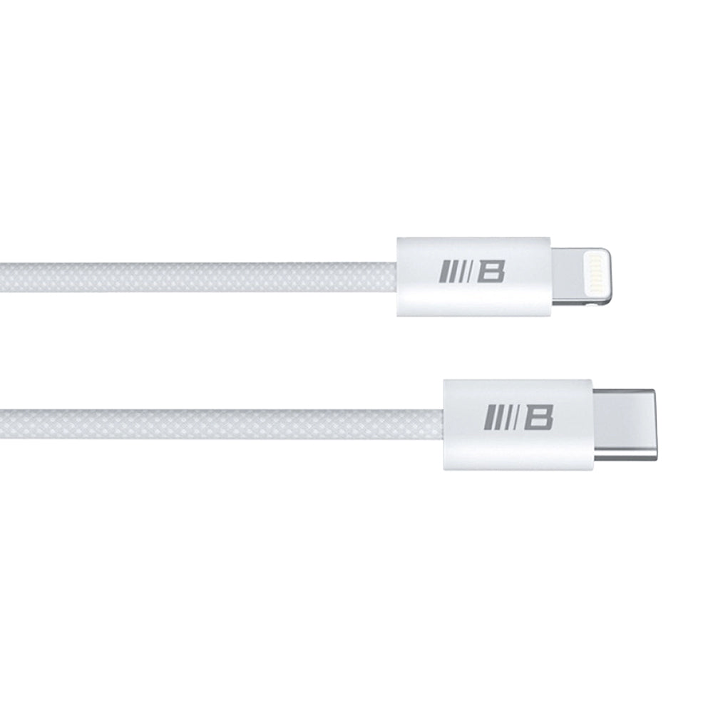 Кабел за данни и зареждане USB-C - Lightning Blueo, 20W, 1.2m, Бял