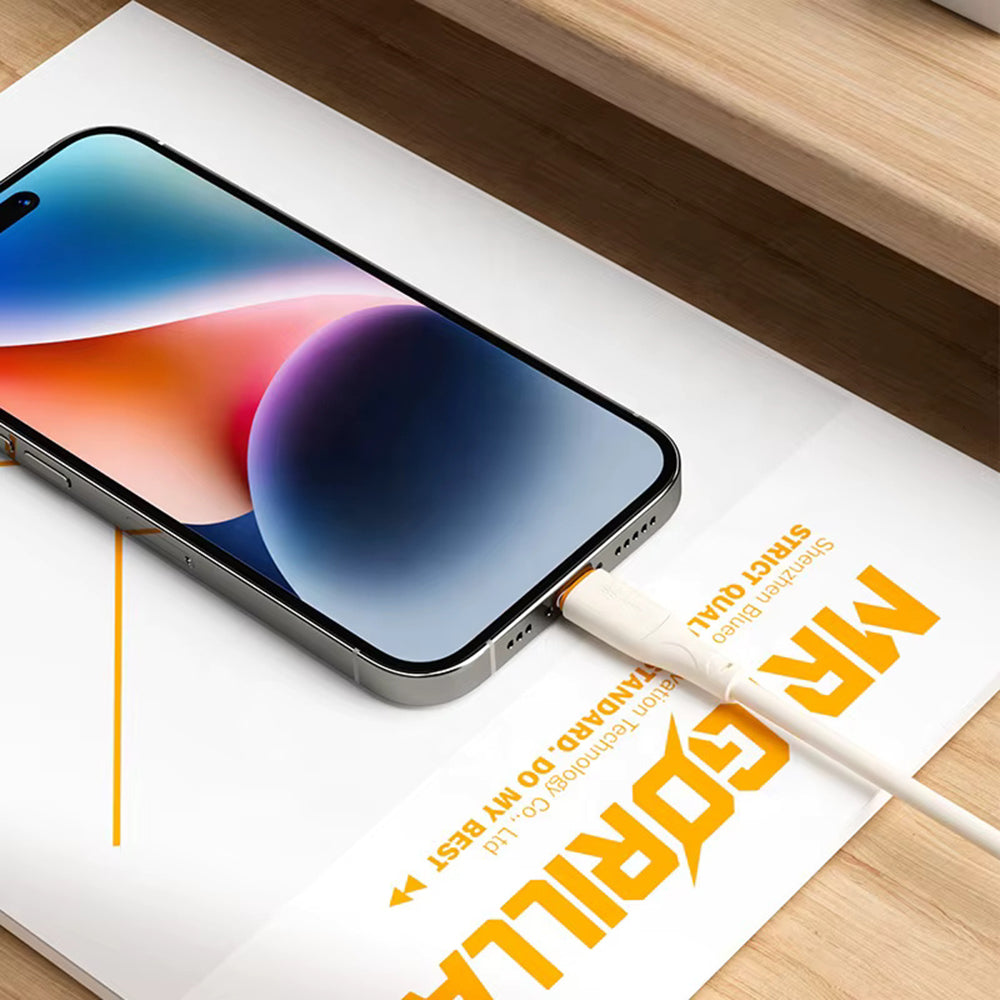 Кабел за данни и зареждане USB-C - Lightning Blueo Ape Legend, 20W, 1.5m, Сив