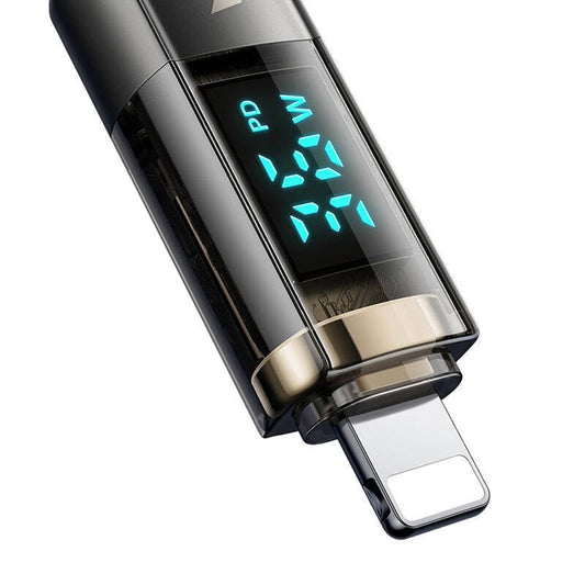 Кабел за данни и зареждане USB-C - Lightning McDodo CA-3600 Display Auto Power Off, 36W, 1.2m, Черен