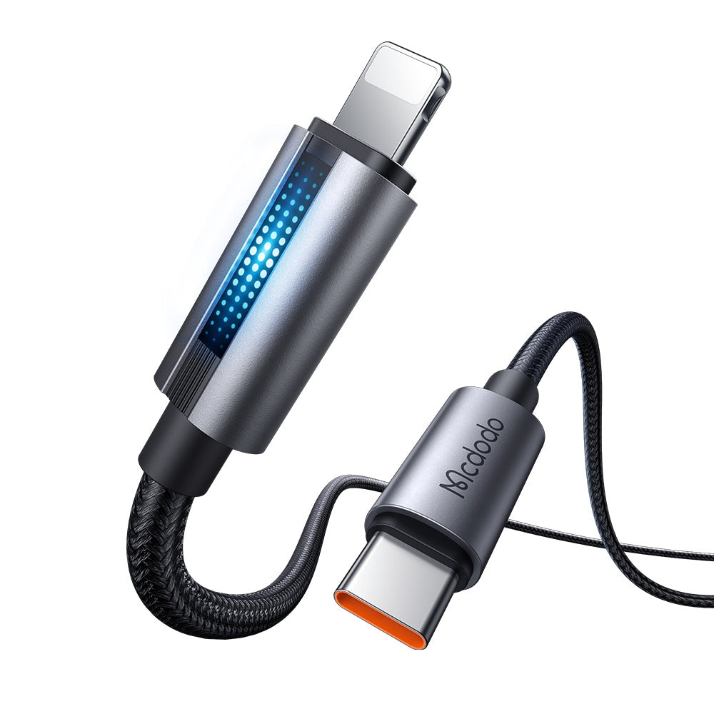 Кабел за данни и зареждане USB-C - Lightning McDodo CA-5710, 36W, 1.2m, Черен
