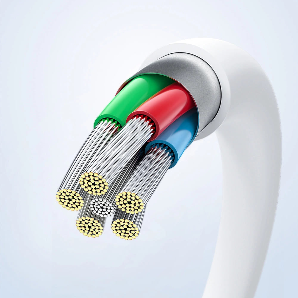 Кабел за данни и зареждане USB-C - USB-C Acefast C3-03, 60W, 1.2m, Бял