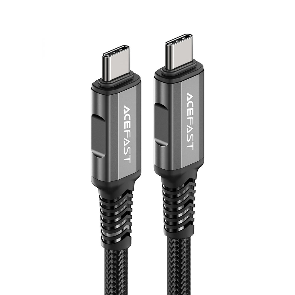 Кабел за данни и зареждане USB-C - USB-C Acefast C1-09, 240W, 1m, Сив
