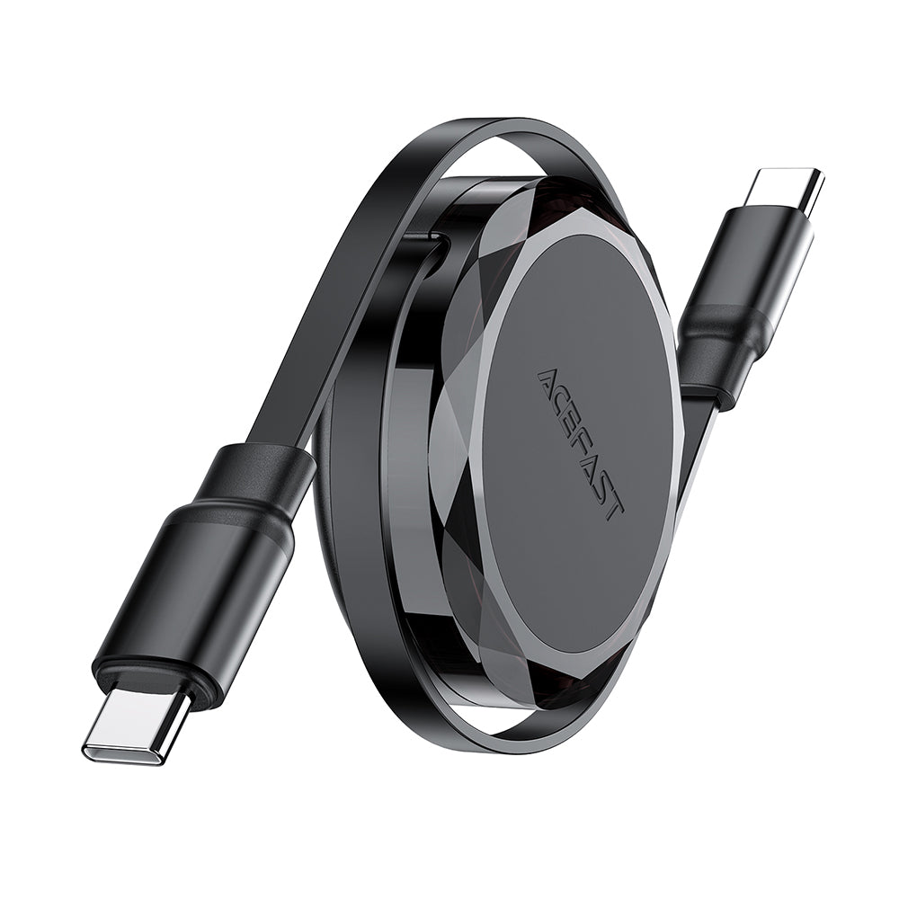 Кабел за данни и зареждане USB-C - USB-C Acefast C13-03, 60W, 0.8m, Черен