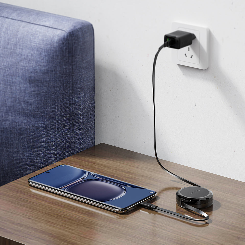 Кабел за данни и зареждане USB-C - USB-C Acefast C13-03, 60W, 0.8m, Черен