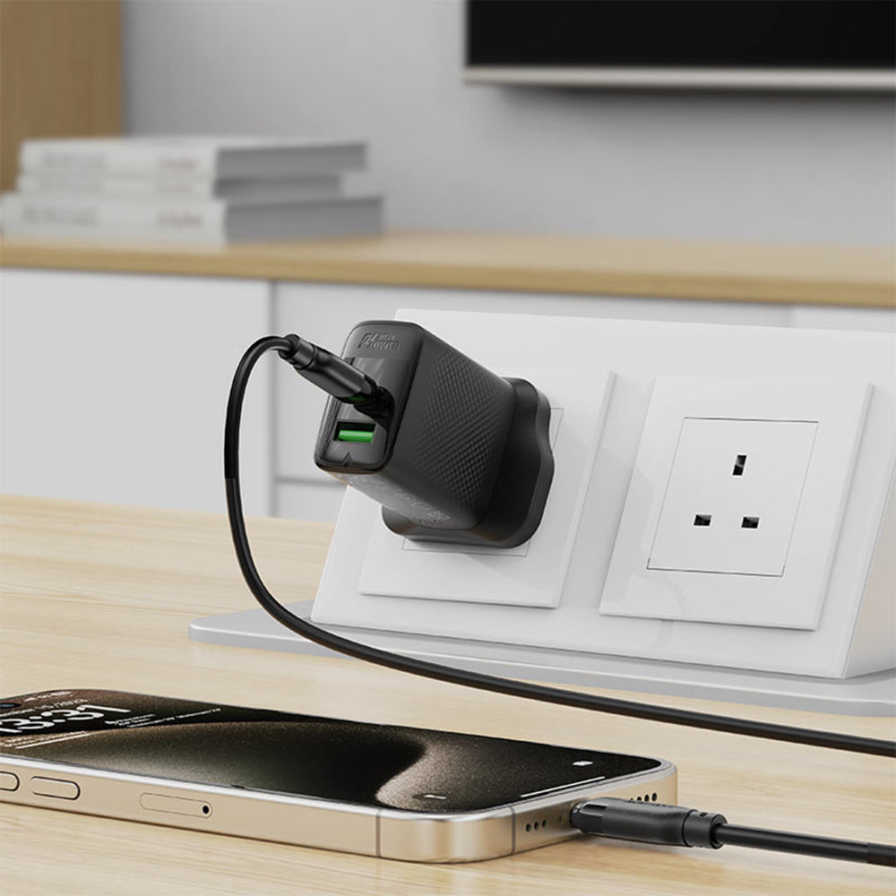Кабел за данни и зареждане USB-C - USB-C Acefast C16-03, 60W, 1.2m, Черен