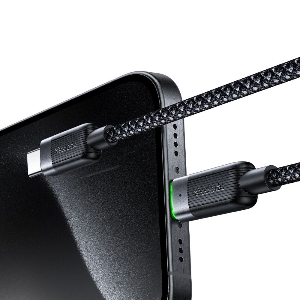 Кабел за данни и зареждане USB-C - USB-C McDodo CA-2000 Self Winding, 60W, 1.2m, Черен