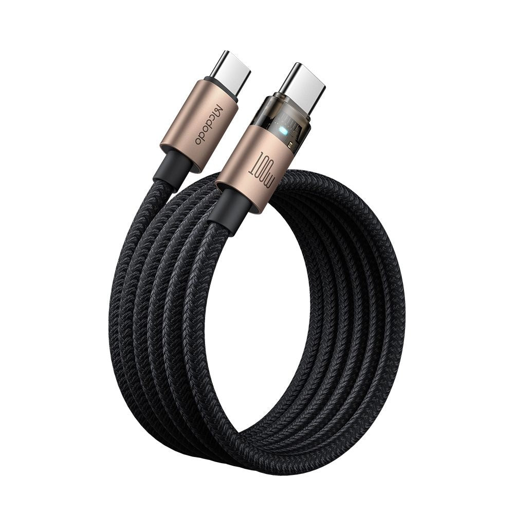 Кабел за данни и зареждане USB-C - USB-C McDodo CA-5581, 100W, 1.2m, Златист