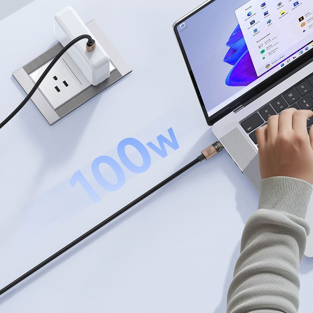 Кабел за данни и зареждане USB-C - USB-C McDodo CA-5581, 100W, 1.2m, Златист