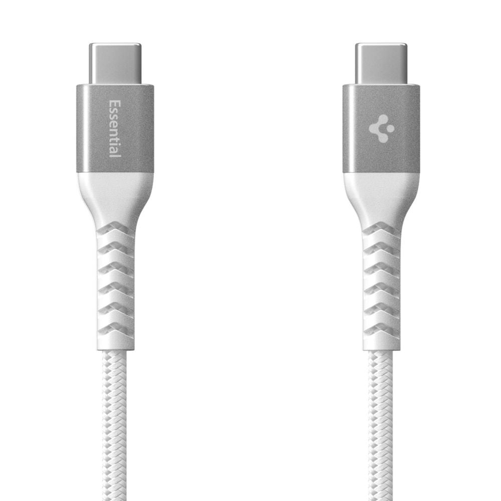 Кабел за данни и зареждане USB-C - USB-C Spigen EB10010CCA, 100W, 1m, Бял ACA11102