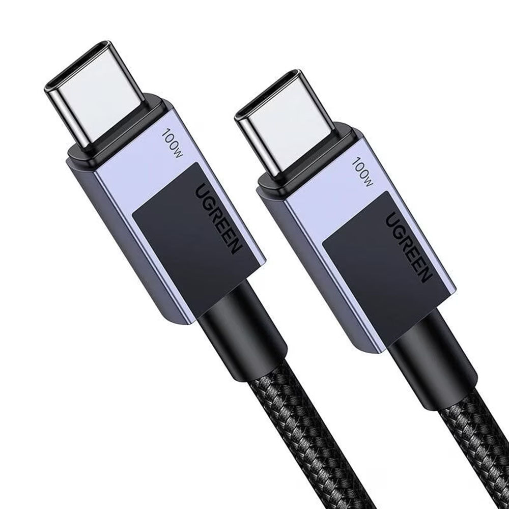 Кабел за данни и зареждане USB-C - USB-C UGREEN L512, 100W, 1m, Сив