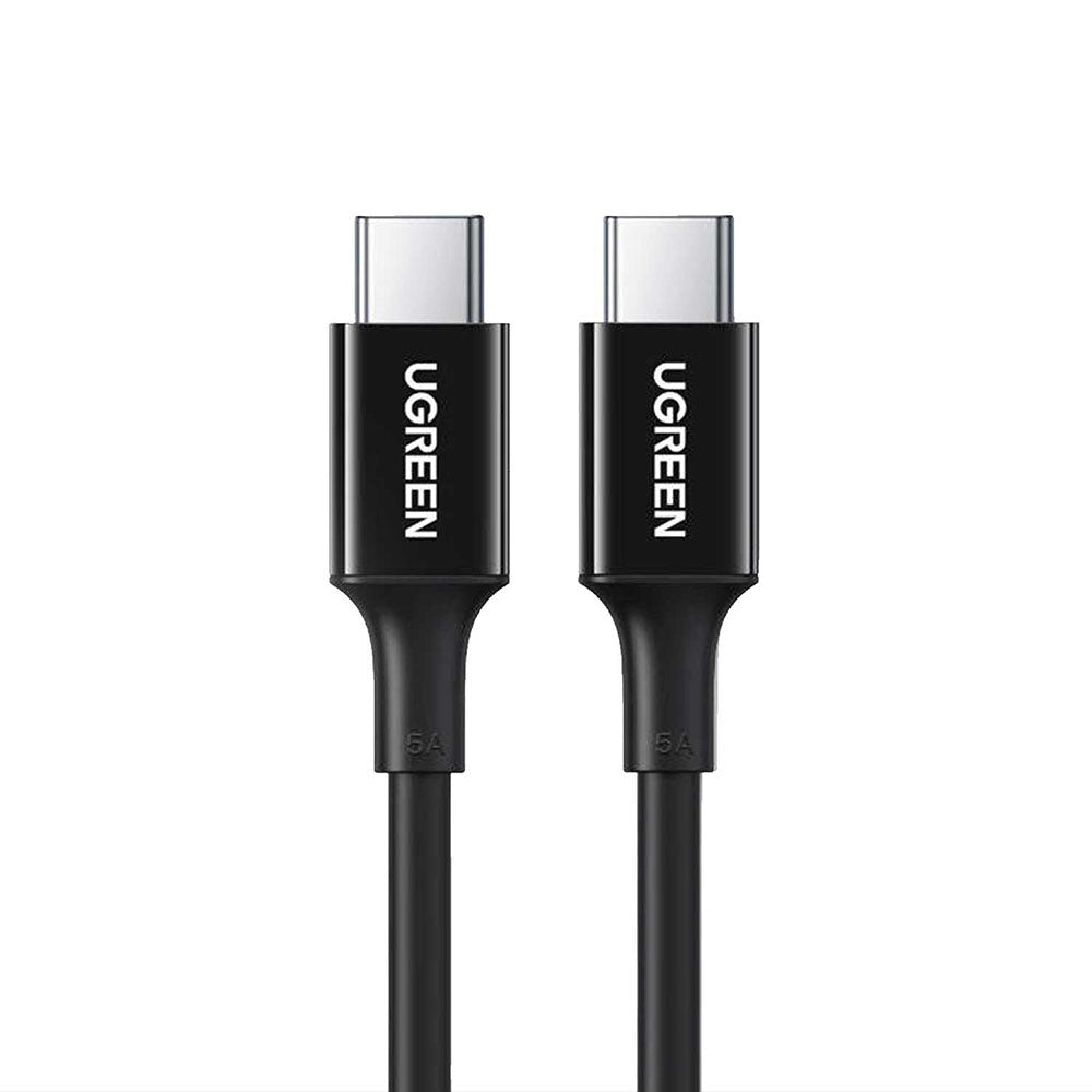Кабел за данни и зареждане USB-C - USB-C UGREEN US300 (80371), 100W, 1m, Черен