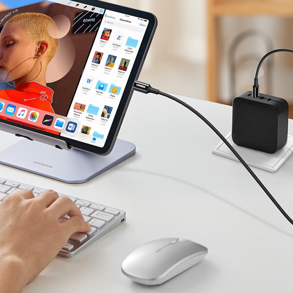 Кабел за данни и зареждане USB-C - USB-C UGREEN US300 (80371), 100W, 1m, Черен