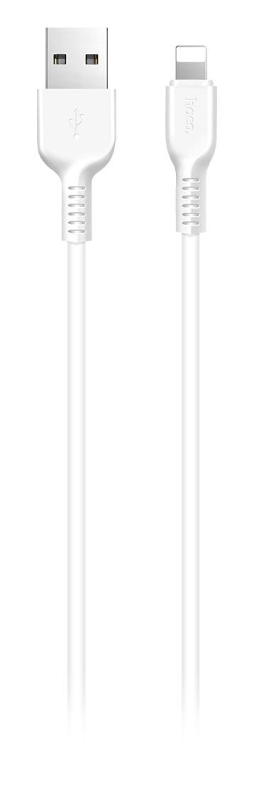 Кабел за данни и зареждане USB-A - Lightning HOCO Flash X20, 18W, 1m, Бял