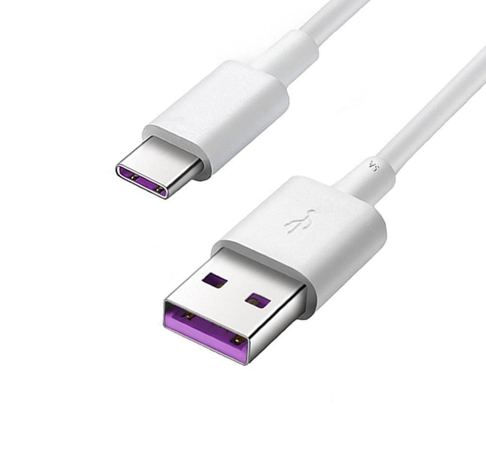 Кабел за данни и зареждане USB-A - USB-C Huawei AP71, 40W, 1м, бял 4071497
