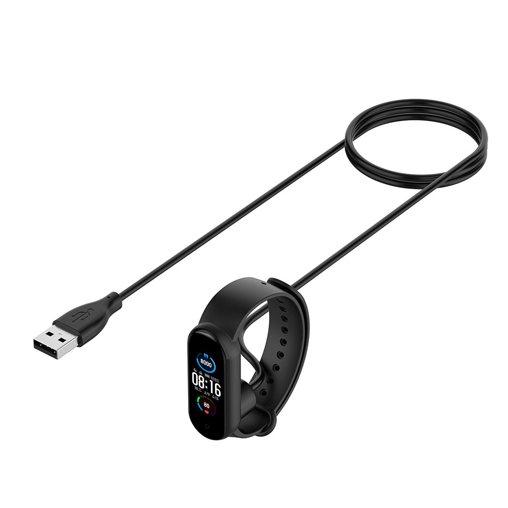Кабел за зареждане Techsuit TXC1 за Xiaomi Smart Band 7 / 6 / 5, USB-A, Черен