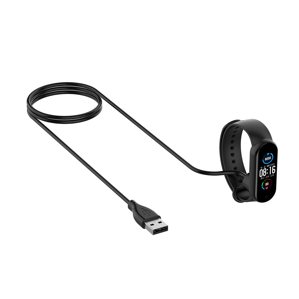 Кабел за зареждане Techsuit TXC1 за Xiaomi Smart Band 7 / 6 / 5, USB-A, Черен