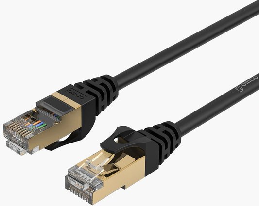 Мрежов кабел Orico PUG-C7, UTP, Cat7, 3м, Черен