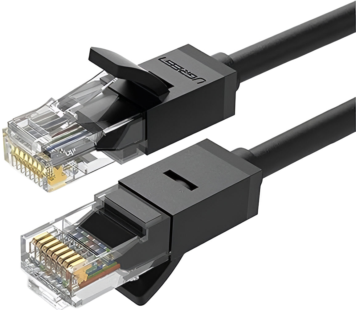 Мрежов кабел UGREEN NW102, UTP, Cat6, 5m, Черен
