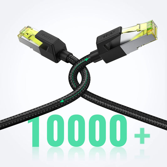Мрежов кабел UGREEN NW150, UTP, Cat7, 2 м, черен